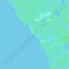 Carte topographique Playa Florida, altitude, relief