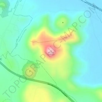 Carte topographique Cerro el Gachupin, altitude, relief