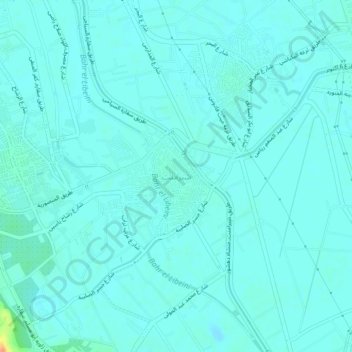 Carte topographique Shabramant, altitude, relief