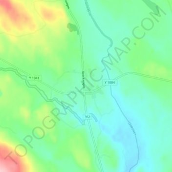Carte topographique Hemling, altitude, relief