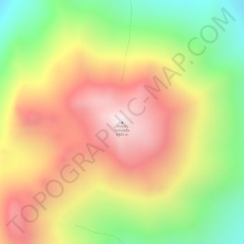 Carte topographique Volcán Antofalla, altitude, relief