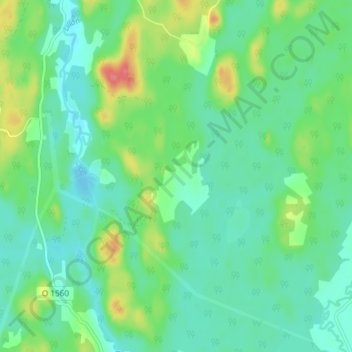 Carte topographique Karsbo, altitude, relief