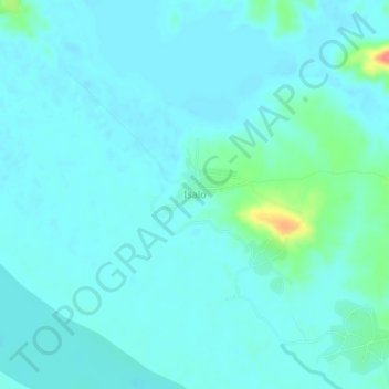 Carte topographique Isalo, altitude, relief