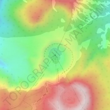 Carte topographique Poás, altitude, relief