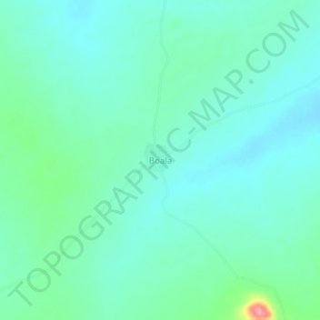 Carte topographique Boala, altitude, relief