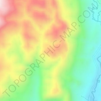 Carte topographique Gimma, altitude, relief