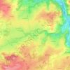 Carte topographique Les Verrines, altitude, relief