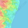 Carte topographique Recife, altitude, relief