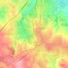 Carte topographique Le Cros, altitude, relief