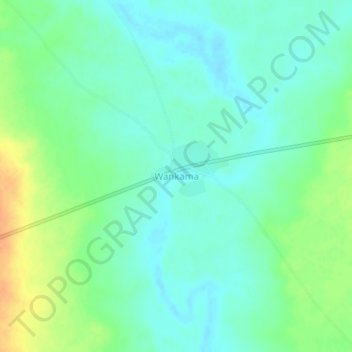 Carte topographique Wankama, altitude, relief
