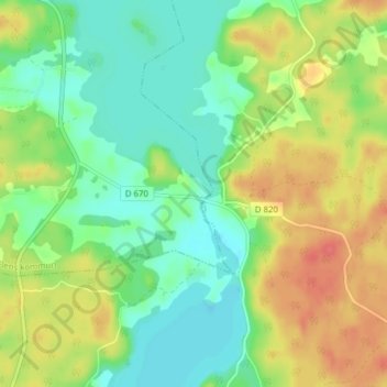Carte topographique Sibro, altitude, relief