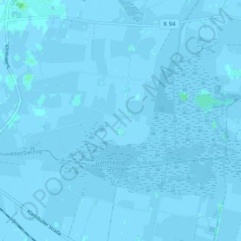 Carte topographique Bundesgaard, altitude, relief