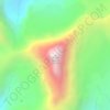 Carte topographique Mount Alberta, altitude, relief
