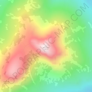 Carte topographique Storsnasen, altitude, relief