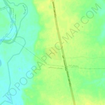 Carte topographique الجزایر, altitude, relief