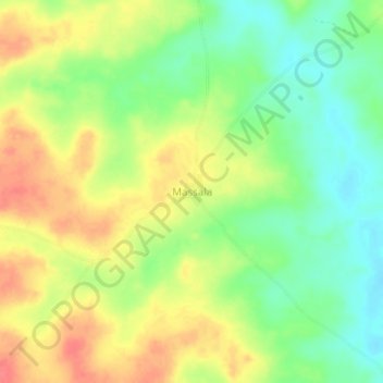 Carte topographique Massala, altitude, relief