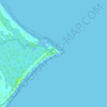 Carte topographique Corumbau, altitude, relief