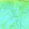 Carte topographique Citeureup, altitude, relief