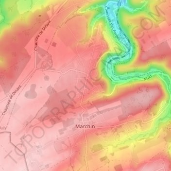 Carte topographique Bel-Air, altitude, relief