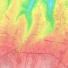 Carte topographique Lannemezan, altitude, relief