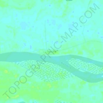 Carte topographique Tenche, altitude, relief