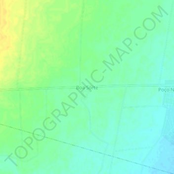 Carte topographique Boa Sorte, altitude, relief