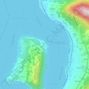 Carte topographique Novale, altitude, relief
