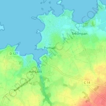 Carte topographique Le Coum, altitude, relief