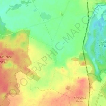 Carte topographique Reppentin, altitude, relief