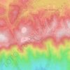 Carte topographique Meadowbrook Woods, altitude, relief