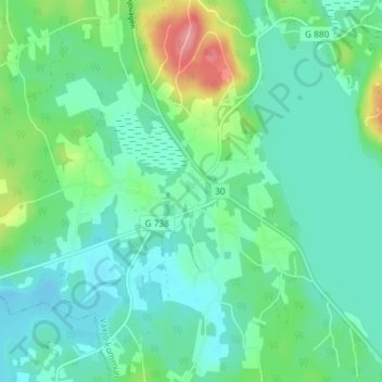 Carte topographique Ör, altitude, relief