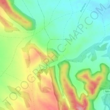Carte topographique Espinal, altitude, relief
