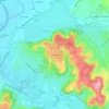 Carte topographique Saint-Martin, altitude, relief