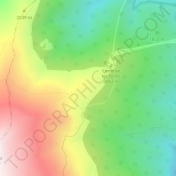 Carte topographique El Jaral, altitude, relief