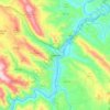 Carte topographique Penacova, altitude, relief