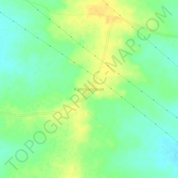 Carte topographique Kanchangaon, altitude, relief