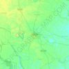 Carte topographique Bettiah, altitude, relief