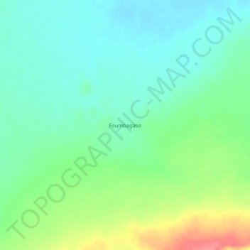 Carte topographique Foumbagaso, altitude, relief