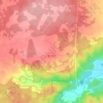 Carte topographique Lönhult, altitude, relief