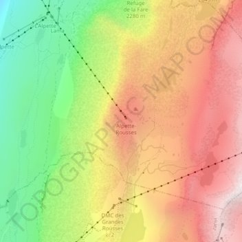 Carte topographique 3828902 - 1, altitude, relief