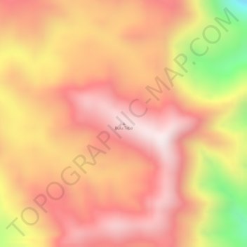 Carte topographique Bulu Taba, altitude, relief