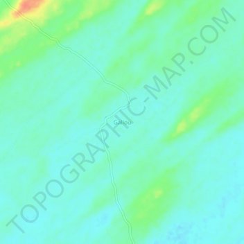 Carte topographique Gallou, altitude, relief