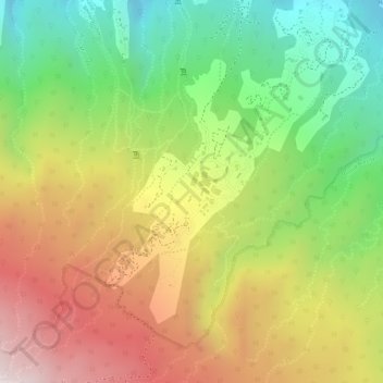 Carte topographique La Maison Martin, altitude, relief