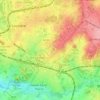 Carte topographique Le Fond des Eaux, altitude, relief