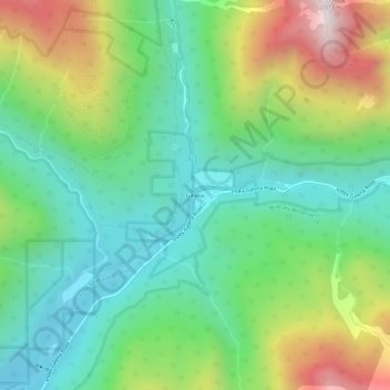 Carte topographique Galena, altitude, relief