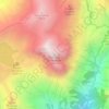 Carte topographique Cornone di Blumone, altitude, relief