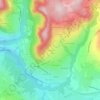 Carte topographique Sardagne, altitude, relief