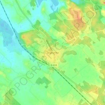 Carte topographique Stigtomta, altitude, relief