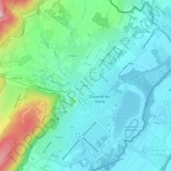 Carte topographique Plan, altitude, relief