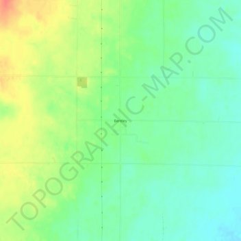 Carte topographique Bentley, altitude, relief